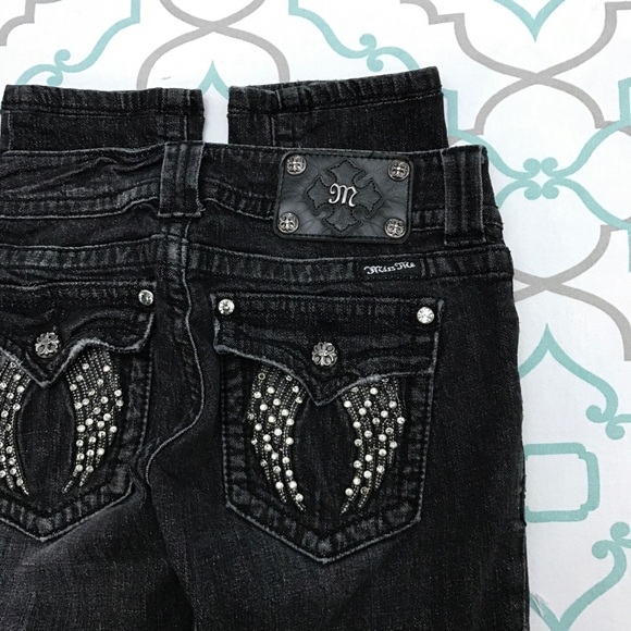 Miss Me Denim - 💙👖MISS ME! ANGEL WING SKINNY👖💙27 3/4 28.75”